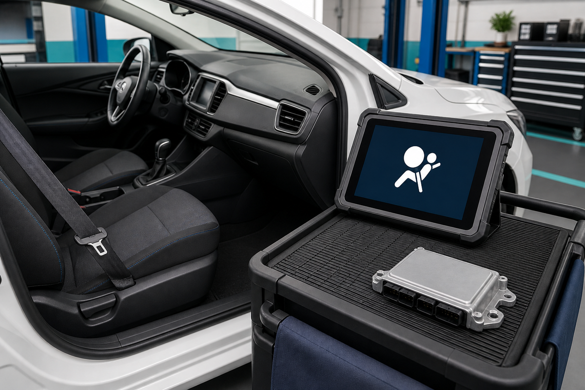 Módulo SRS/airbag de reemplazo: programación no reemplaza la reparación
